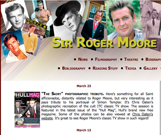 Sir Roger Moore Fan Site